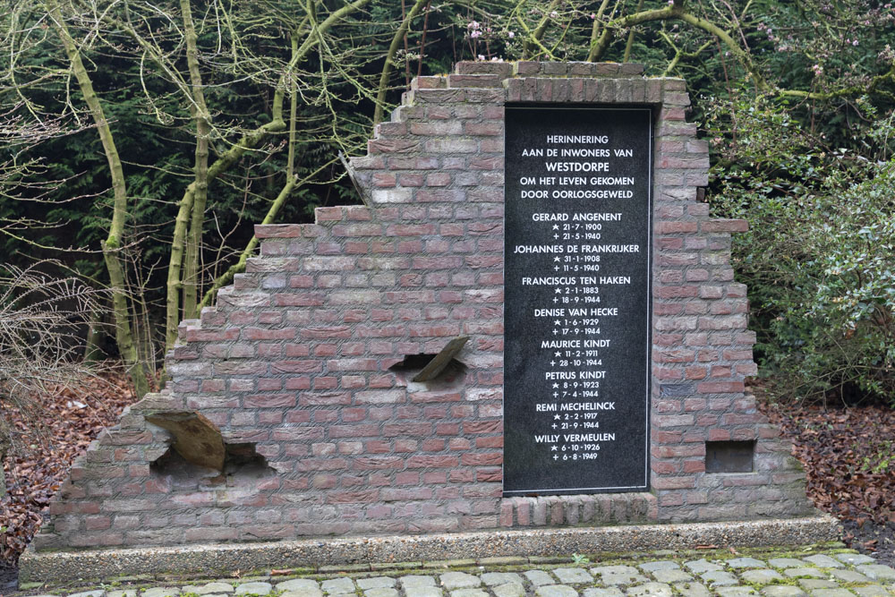 Memorial civilian casualties Westdorpe