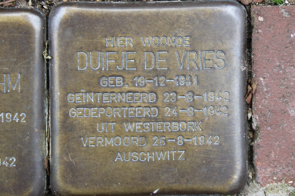 Stolpersteine Nieuwe Amstelstraat 24 #4