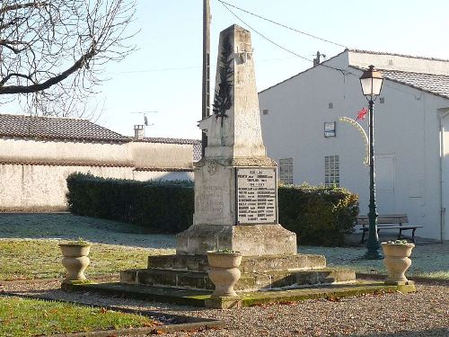 Oorlogsmonument Angeac-Champagne