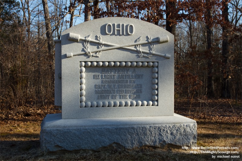 1st Ohio Light Artillery - Battery A Monument