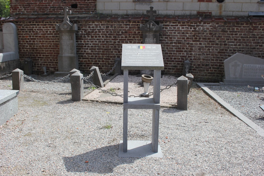 Commemorative Plate Cemetery Seraing-le-Chteau
