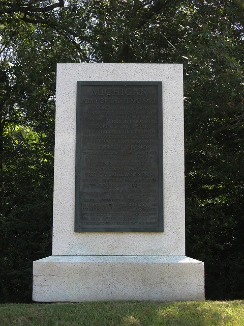 Monument Michigan Units in de Army of the Tennessee