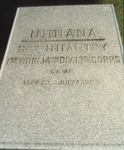 Positie-aanduiding Kamp 8th Indiana Infantry (Union)