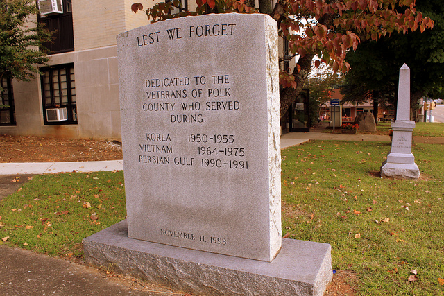 Monument Veteranen na WO2 Polk County