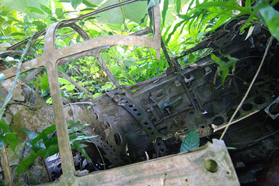 Crash Site & Remains Mitsubishi AM6 Zero Peleliu