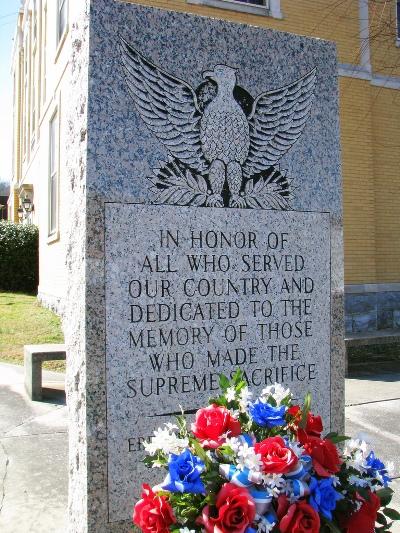 War Memorial Jackson County