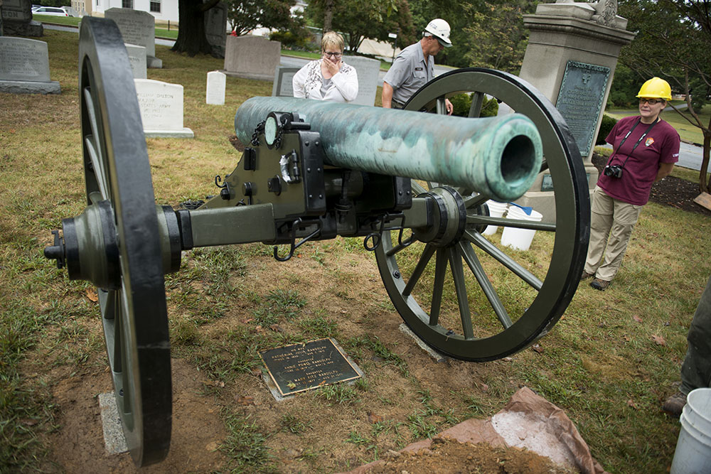 Cannon on Grave Wallace F. Randolph Cannon