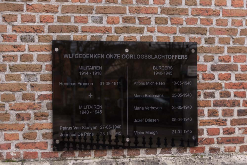 Memorial Stone War victims Vlimmeren