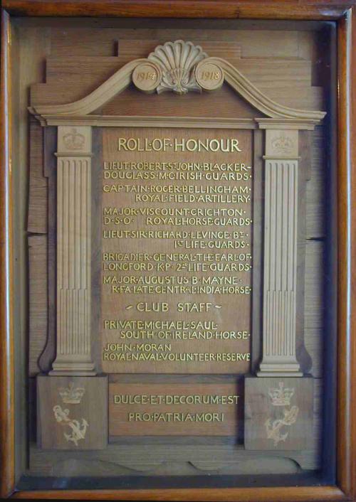 Roll of Honour Royal St.George Yacht Club