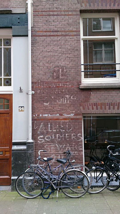 German War Graffiti Amsterdam