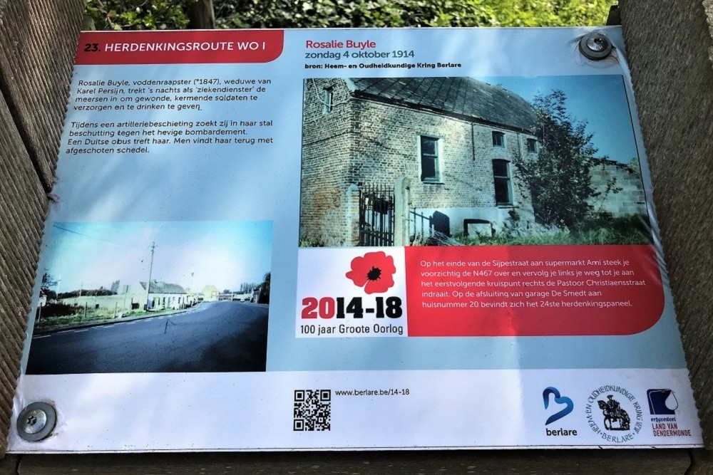 Memorial Route 100 years Great War - Information Board 23