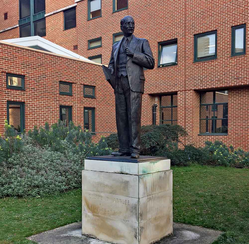 Monument Clement Attlee Queen Mary University of London