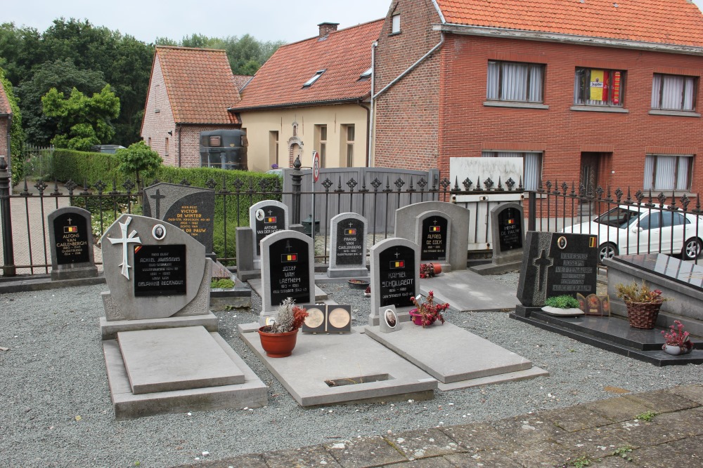 Belgische Graven Oudstrijders Zonnegem Kerkhof