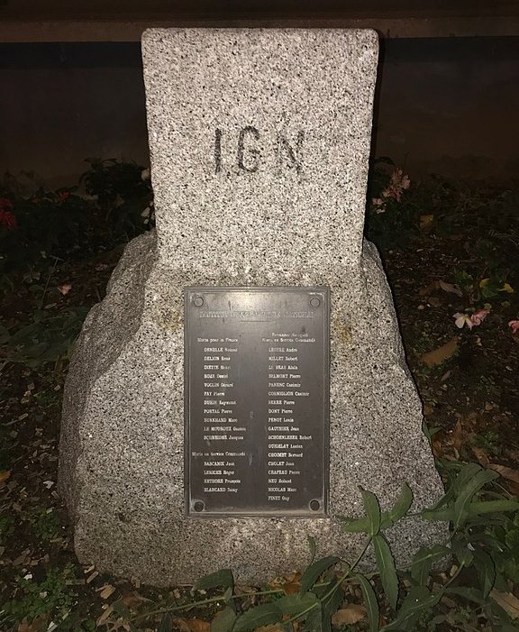 Monument Eerste Wereldoorlog IGN - Institut Gographique National