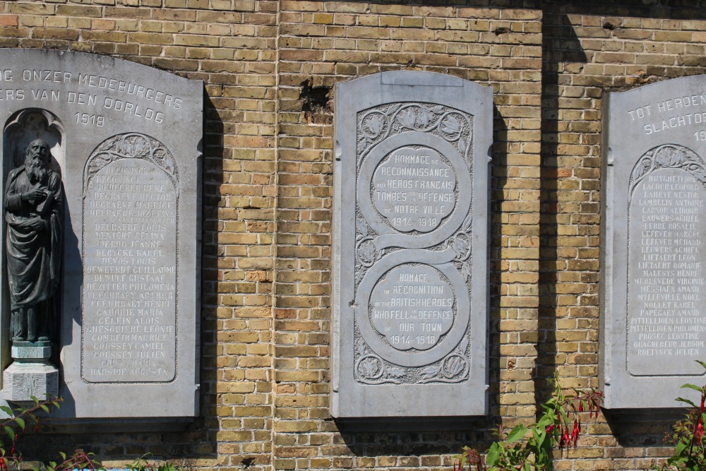 Memorials Civilian Victims WW I and WW II - French and British Soldiers WW I #4