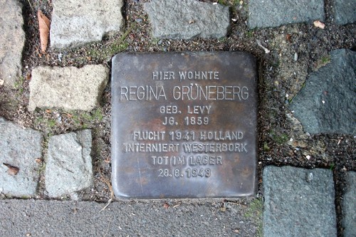 Stumbling Stone Rheinaustrae 136