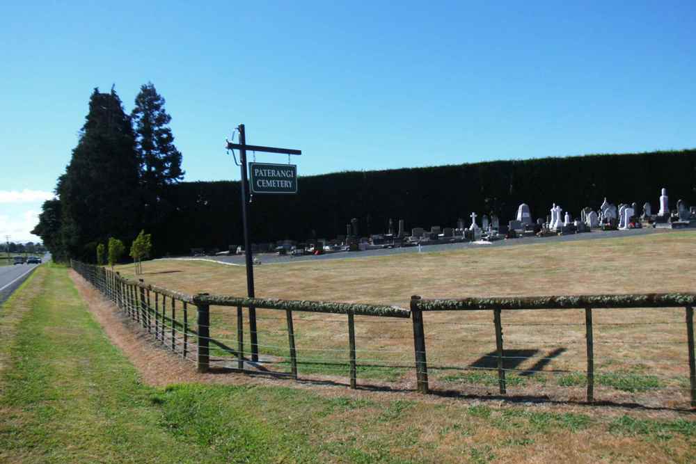 Commonwealth War Grave Paterangi Public Cemetery