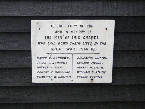 Oorlogsmonument Reydon Chapel