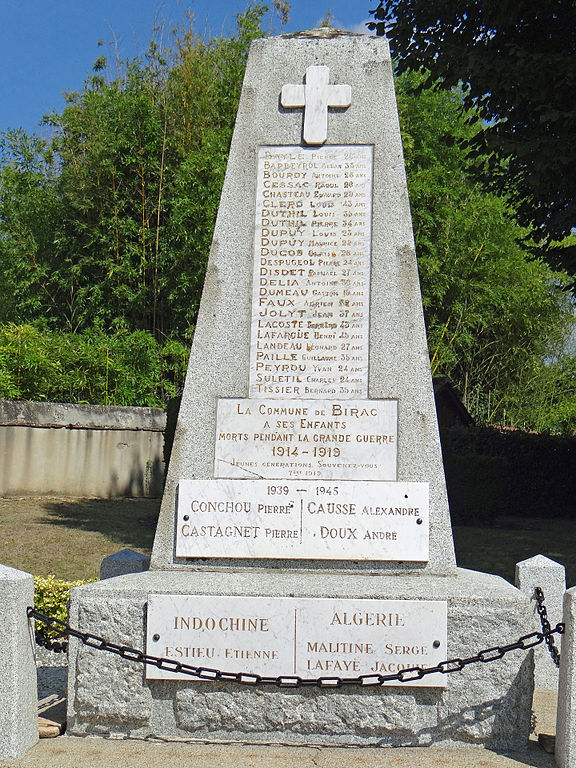 War Memorial Birac-sur-Trec