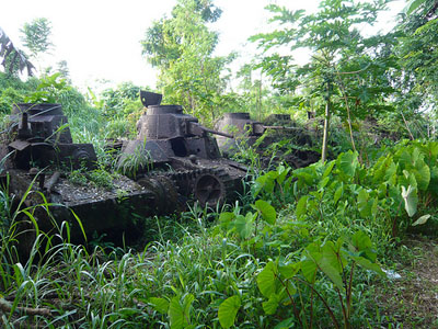 Abandoned Japanse Tanks