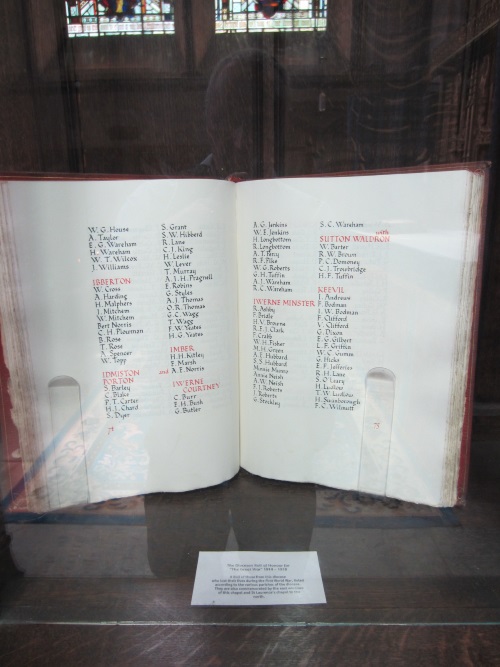 Rolls of Honour Salisbury Cathedral #3