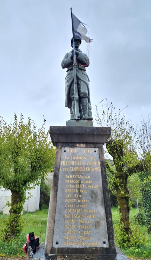 War Memorial Villeneuve-au-Chemin #2