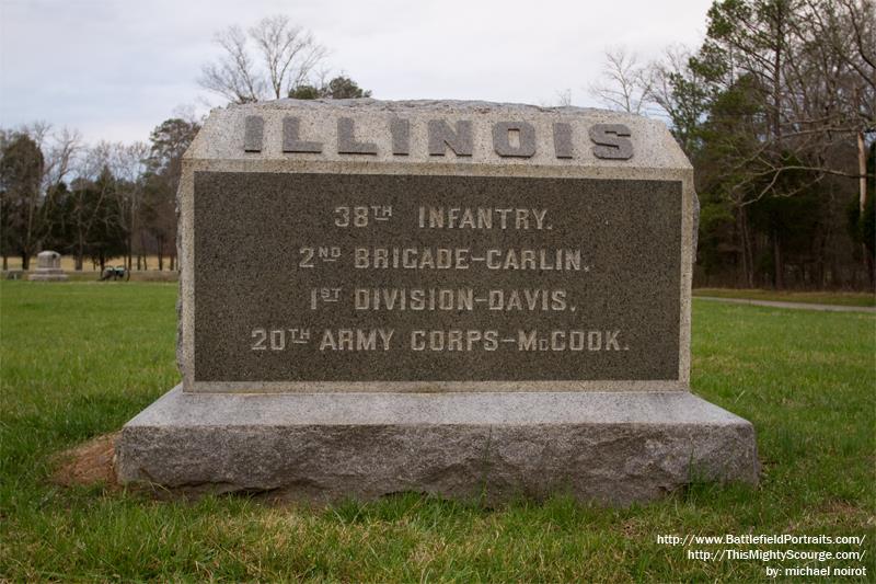 Monument 38th Illinois Infantry Regiment #1