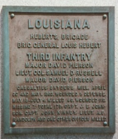 3rd Louisiana Infantry (Confederates) Monument