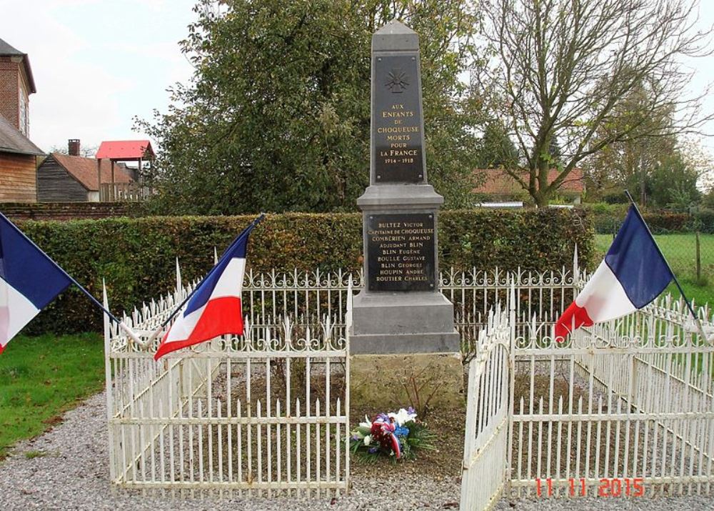 Monument Eerste Wereldoorlog Choqueuse-les-Bnards