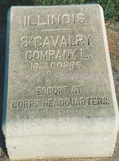 Positie-aanduiding 3rd Illinois Cavalry, Company L (Union)