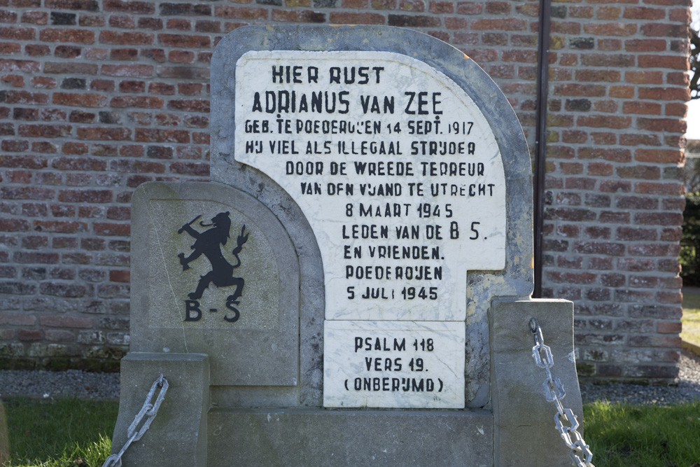 Nederlands Oorlogsgraf Nederlands Hervormd Kerkhof Poederoijen