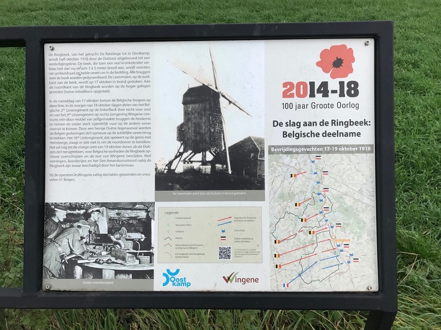 Cycle Route Battle of the Ringbeek, Information Board Ringbeek #2