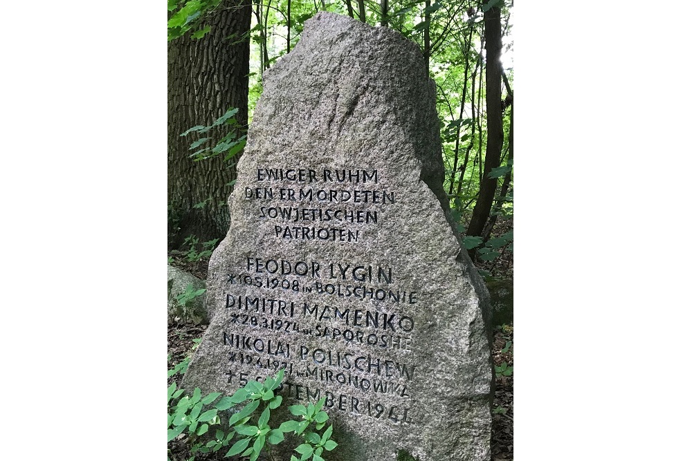Memorial stone Soviet Forced Laborers