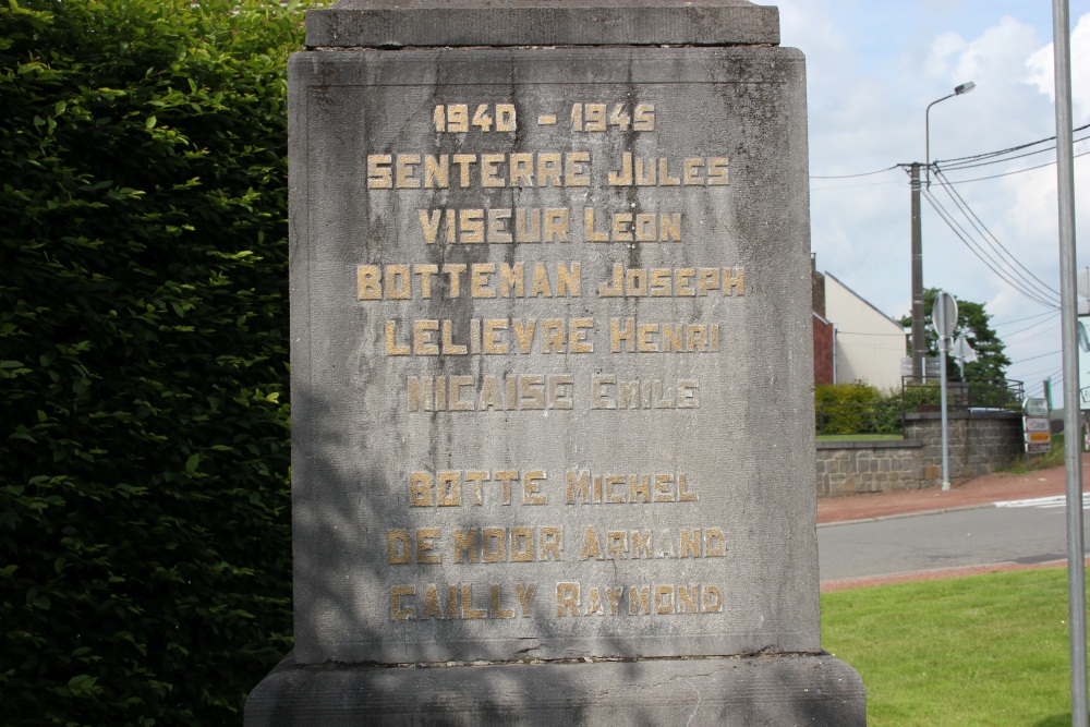 Oorlogsmonument Ophain-Bois-Seigneur-Isaac #4