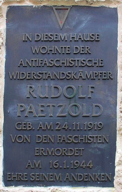 Gedenkteken Rudolf Paetzold