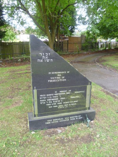 Holocaust Monument Palmerston Cemetery