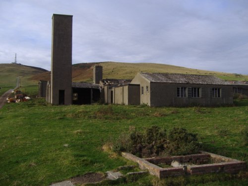 Remains Military Buildings Hillside of Prieston