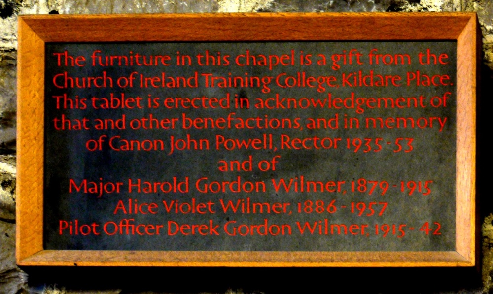 Memorial Harold Gordon Wilmer and Derek Gordon Wilmer