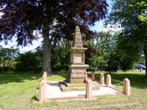 War Memorial Parish of Leighton cum Minshull Vernon