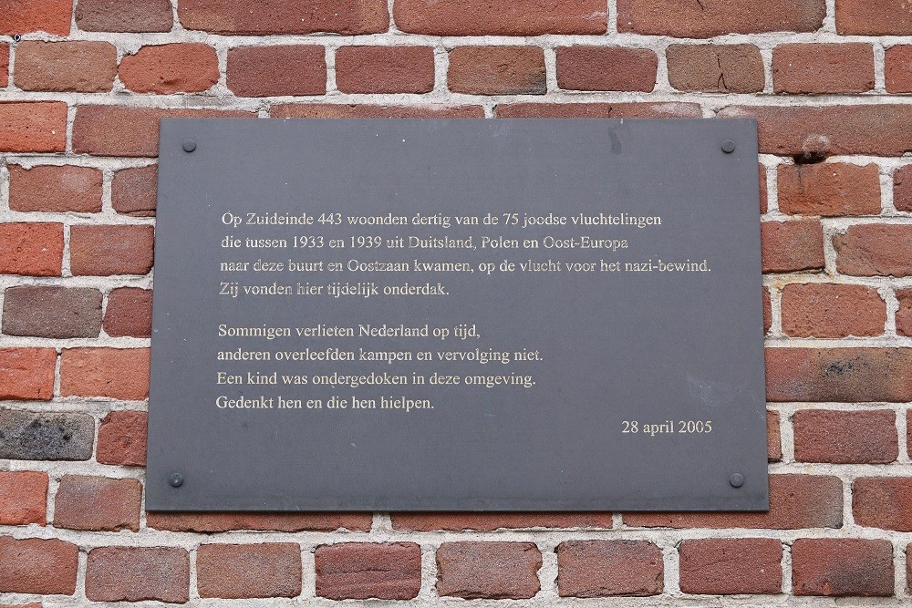 Gedenkteken Woonhuis Zuideinde Amsterdam