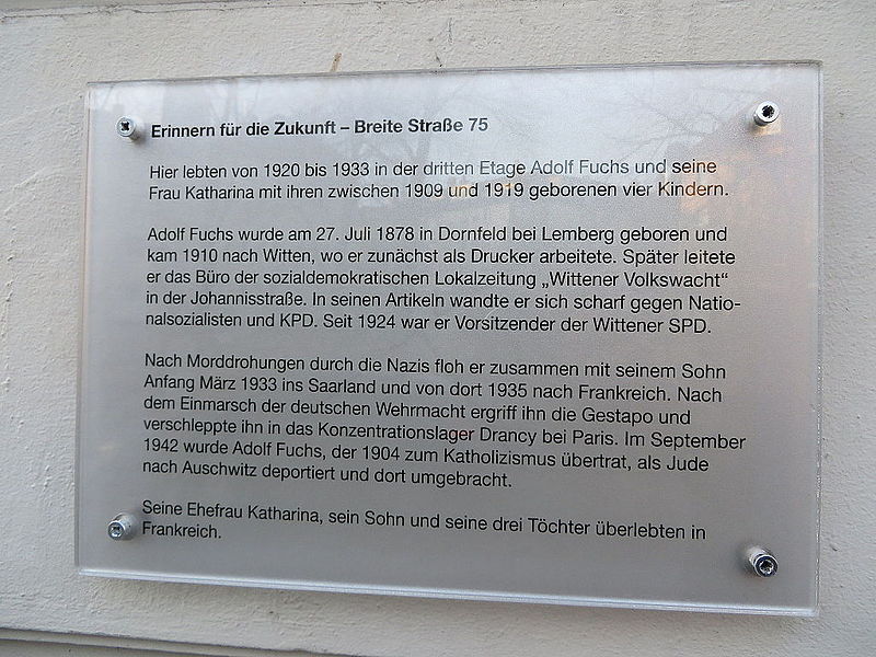 Memorial Adolf Fuchs