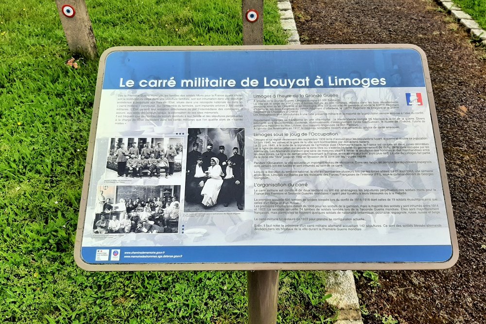 Franse Oorlogsgraven Louyat Limoges #2