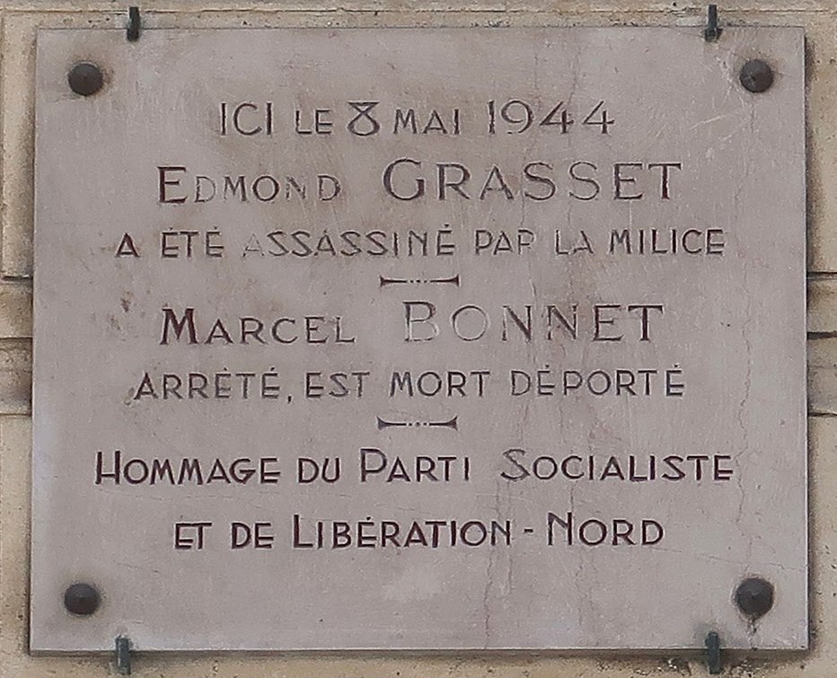 Gedenkteken Edmond Grasset en Marcel Bonnet