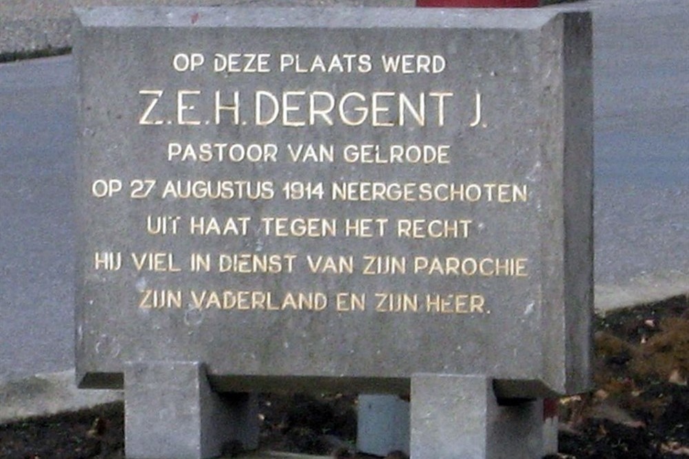 Memorial Stone Pieter-Jozef Dergent Aarschot