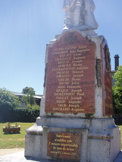 Oorlogsmonument Auriac #4