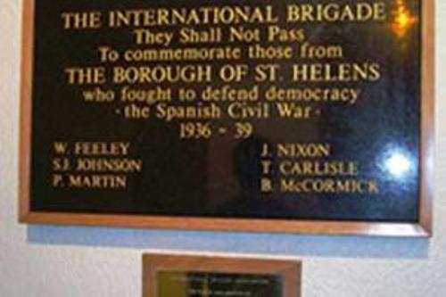 Memorial International Brigades St. Helens