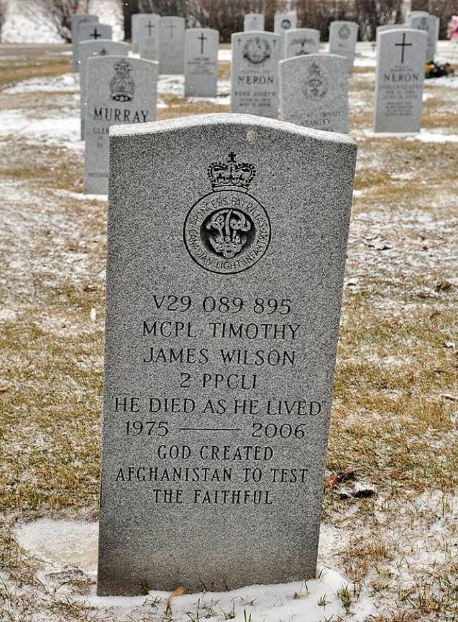 Canadian War Grave Brandon Municipal Cemetery