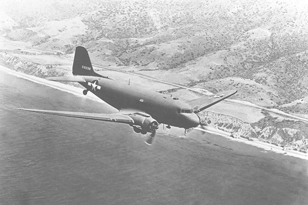 Crashlocatie Douglas C-47A-25-DK (DC-3) 42-93590