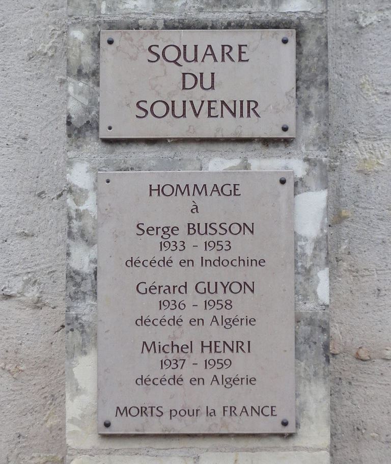 Monument Oorlogen in Indochina en Algerije Lussault-sur-Loire
