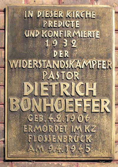 Gedenkteken Dietrich Bonhoeffer